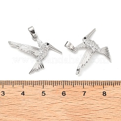 Messing micro pave klare zirkonia anhänger&nbsp;KK-G533-07B-P