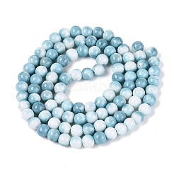 Brins de perles de verre teintées à effet ombré opaque&nbsp;GLAA-Q106-04A-09