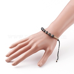 Bracelets réglables de perles tressées avec cordon en nylon&nbsp;BJEW-JB05827-02