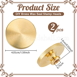 Têtes de tampons à cire vierges en laiton pour scrapbooking DIY&nbsp;DIY-WH0899-902B-04