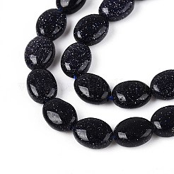 Synthetische blauen goldstone Perlen Stränge&nbsp;G-T142-23