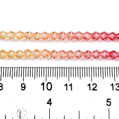 Perles de verre en fil de peinture cuite à dégradé de couleurs&nbsp;DGLA-A039-T2mm-A03