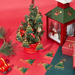 10 pièce de décoration de grand pendentif en alliage sur le thème de Noël&nbsp;HJEW-SC0001-70