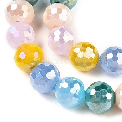 Fili di perle di vetro placcato&nbsp;X-GLAA-Z006-01F