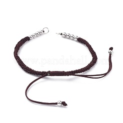 Fabrication de bracelet en fil de nylon réglable&nbsp;AJEW-JB00513-04