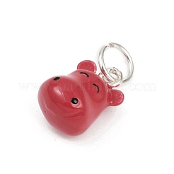 Legierung Emaille Tier Cartoon Charms&nbsp;PALLOY-R158-04S-02