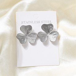 Boucles d'oreilles à tige en acier inoxydable 304 pour femmes&nbsp;EJEW-K306-02P