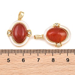 Anhänger aus natürlichem Achat (gefärbt und erhitzt) und Muscheln&nbsp;GG-CBA7C8E-01A
