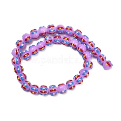 Peinture cuite perles d'émail en verre&nbsp;LAMP-R004-05G