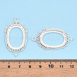 Glieder-Cabochon-Fassungen aus Zinklegierung&nbsp;PALLOY-WH0001-35S