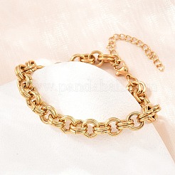 Bracelets à double maillon en acier inoxydable 304 pour femmes&nbsp;SA-H001-23G