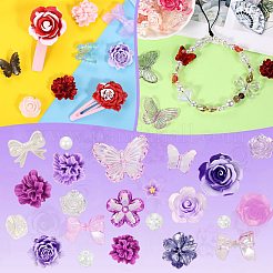 Accessori fai da te acrilici in resina tinta aureola&nbsp;FIND-SX0001-326