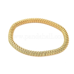 Bracciali elastici in acciaio inossidabile 304 per donna&nbsp;LS-BJEW-P315-02G-G
