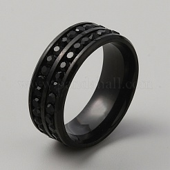 Anello da dito con strass&nbsp;RJEW-WH0012-20EB