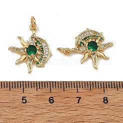Ciondoli Shegrace in ottone con pavé di zirconi cubici verdi&nbsp;XGRQ4D011-668G