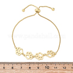 Pulseras deslizantes con cadena de caja de latón&nbsp;BJEW-S169-01G