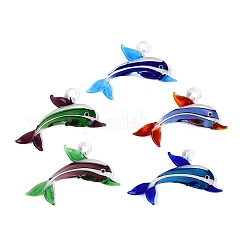Pendentifs vernissées manuelles&nbsp;LA-N048-13