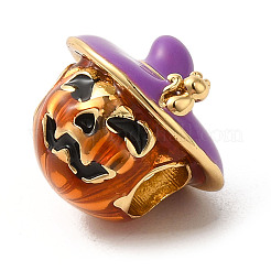Perline europee di smalto in ottone di Halloween&nbsp;LS-KK-A203-04B-G