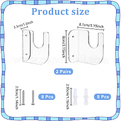 Aufbewahrungsgestell für Skateboards aus Acryl&nbsp;AJEW-WH0816-515B