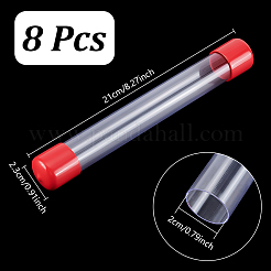 Transparente Aufbewahrungsröhrchen aus PVC-Kunststoffperlen&nbsp;LS-AJEW-WH0348-767A