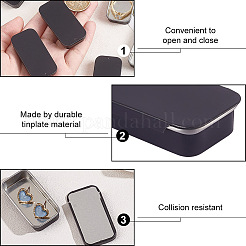 Caja de almacenamiento de diapositivas de hojalata&nbsp;CON-WH0099-24A-02