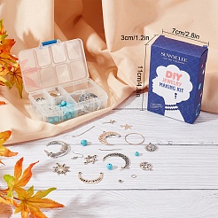DIY-Set zur Herstellung von Mond- und Stern-Ohrringen&nbsp;DIY-SC0018-38