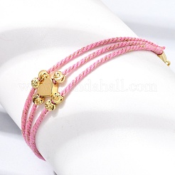 Bracelets à plusieurs brins en polyester&nbsp;FB-CBA983F-02G-03