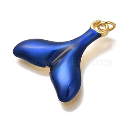 Emaille-Anhänger aus Messing mit Gestellbeschichtung&nbsp;KK-I720-24G-02