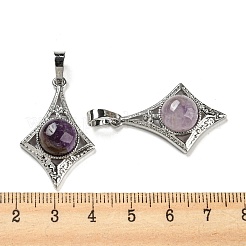 Pendentifs en améthyste naturelle&nbsp;X-G-P517-03P-03