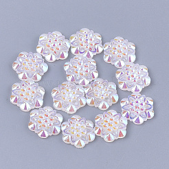 Cabochons en résine avec strass&nbsp;CRES-T012-04