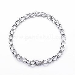 Bracciali a catena in acciaio inossidabile 304&nbsp;BJEW-P064-28