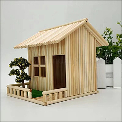 8 style de bâtons d'artisanat en bois&nbsp;WOOD-BC0001-12
