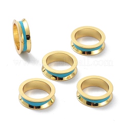 Ottone smalto European Beads&nbsp;KK-B047-03G