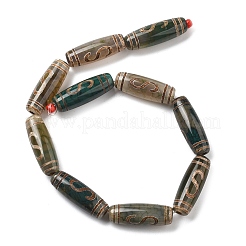 Tibetischen Stil dzi Perlen&nbsp;TDZI-E004-33