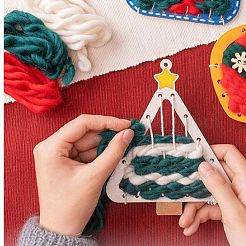 Art de tissage en bois de sapin de noël bricolage&nbsp;DIY-P033-03