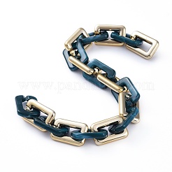 Catene a maglia boston in plastica ccb fatte a mano&nbsp;AJEW-JB00683-03