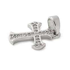Ottone micro spianare pendenti zirconi&nbsp;KK-U056-32P