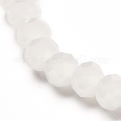 Braccialetto elasticizzato con perline rondelle in vetro sfaccettato per bambino&nbsp;BJEW-JB06807-19
