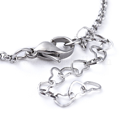 Anlaufbeständiges 304 Edelstahl Rolo Kette Schiebearmband/Bolo Armbänder machen&nbsp;AJEW-JB00492