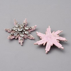 Patchs en tissu à coudre en strass de cristal de verre&nbsp;PATC-WH0008-226E