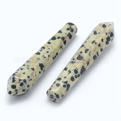 Perle di diaspro dalmata naturale&nbsp;G-E490-E17