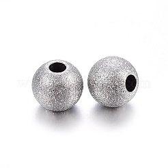 Perles texturées en acier inoxydable 304 résistant au ternissement&nbsp;X-STAS-F174-32P-A