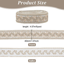 5 Yards besticktes Polyesterband&nbsp;FABR-FG0001-01