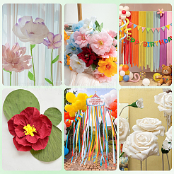 6 rouleau de papier crépon fait main 6 couleurs&nbsp;DIY-CP0012-89B