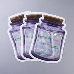Sacchetti sigillati con cerniera a forma di bottiglia riutilizzabili&nbsp;OPP-Z001-04-C