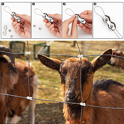 16 Stück 4 Stil 304 Edelstahl Doppel 2-Pfosten Kabelklemme&nbsp;FIND-GA0002-28