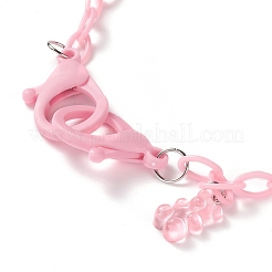 Colliers de chaîne de câble en plastique ABS personnalisés&nbsp;NJEW-JN03220-03