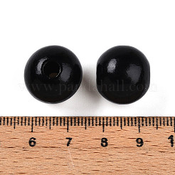Cuentas de madera natural pintada&nbsp;WOOD-A018-16mm-20