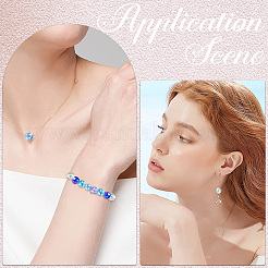 5 couleurs perles acryliques transparentes&nbsp;MACR-PA0001-03B-01