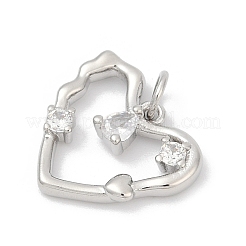Pendentifs en laiton zircon cubique pavé&nbsp;KK-U062-64P